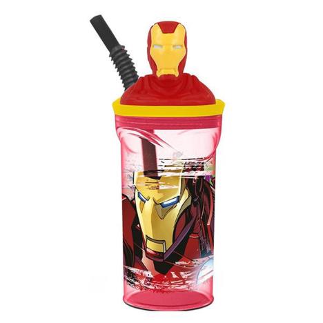 Marvel Avengers Iron Man 3D Figurine Tumbler with Straw £6.69